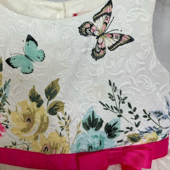 Ruby & Bloom Floral Butterfly Fit and Flare Dress Size 4 - Picture 7 of 14